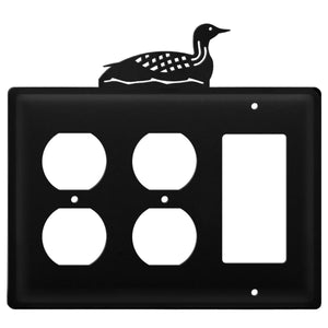 Triple Loon Double Outlet and Single GFI Cover CUSTOM Product