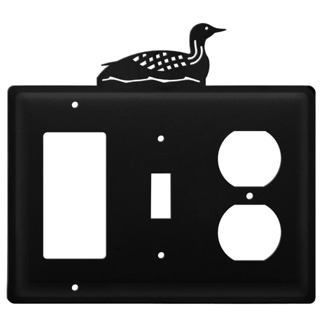 Triple Loon Single GFI Switch and Outlet Cover CUSTOM Product