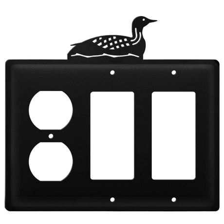 Triple Loon Single Outlet and Double GFI Cover CUSTOM Product