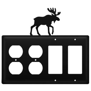 Quad Moose Double Outlet and Double GFI Cover CUSTOM Product