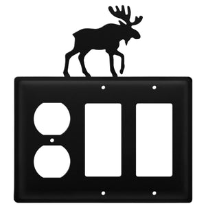 Triple Moose Single Outlet and Double GFI Cover CUSTOM Product