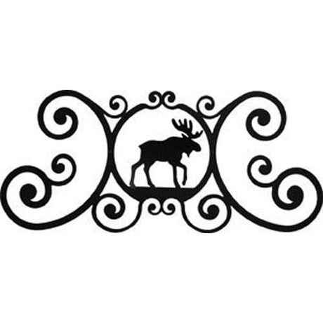 Moose Over Door Plaque