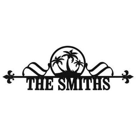 Palm Trees Customized Wall Plaque CUSTOM Product