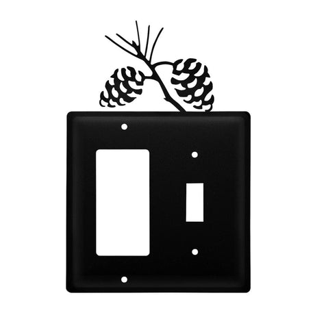 Double Pinecone Single GFI and Switch Cover CUSTOM Product