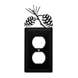 Single Pinecone Single Outlet Cover