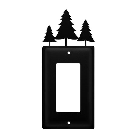 Single Pine Trees Single GFI Cover