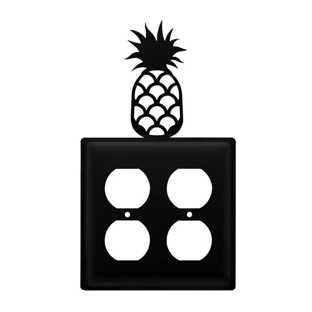 Double Pineapple Double Outlet Cover
