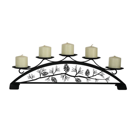 Pinecone Table Top Pillar Candle Holder