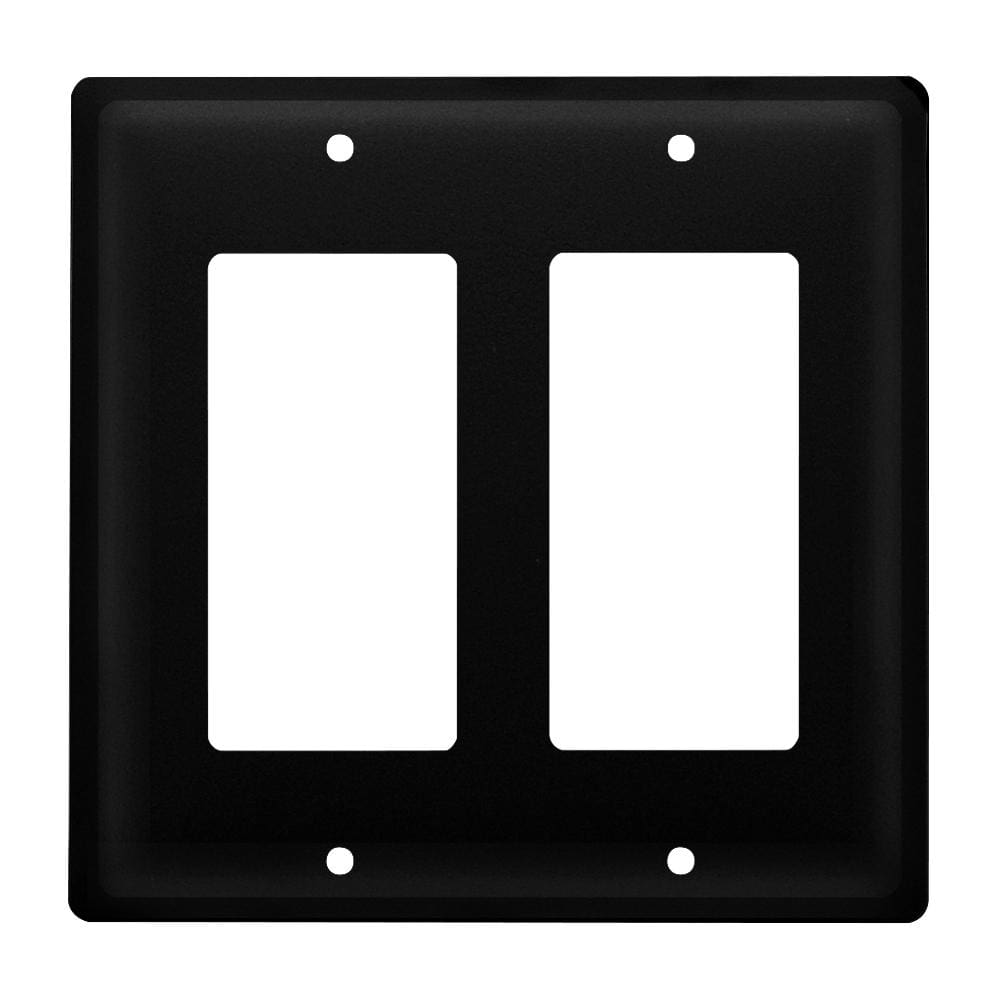 Double Plain Double GFI Cover