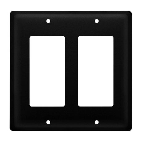 Double Plain Double GFI Cover