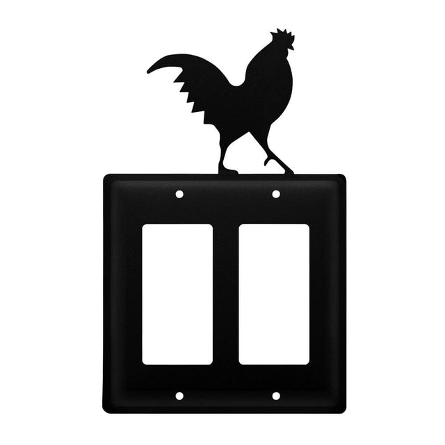Double Rooster Double GFI Cover