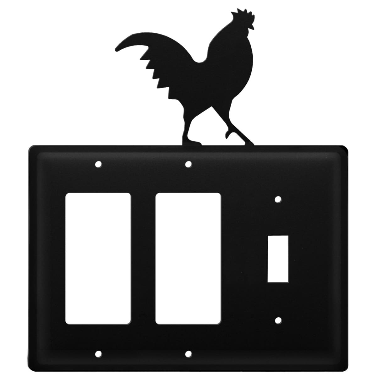Triple Rooster Double GFI and Single Switch Cover CUSTOM Product