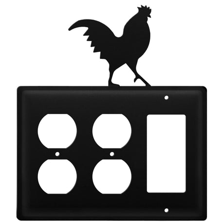 Triple Rooster Double Outlet and Single GFI Cover CUSTOM Product