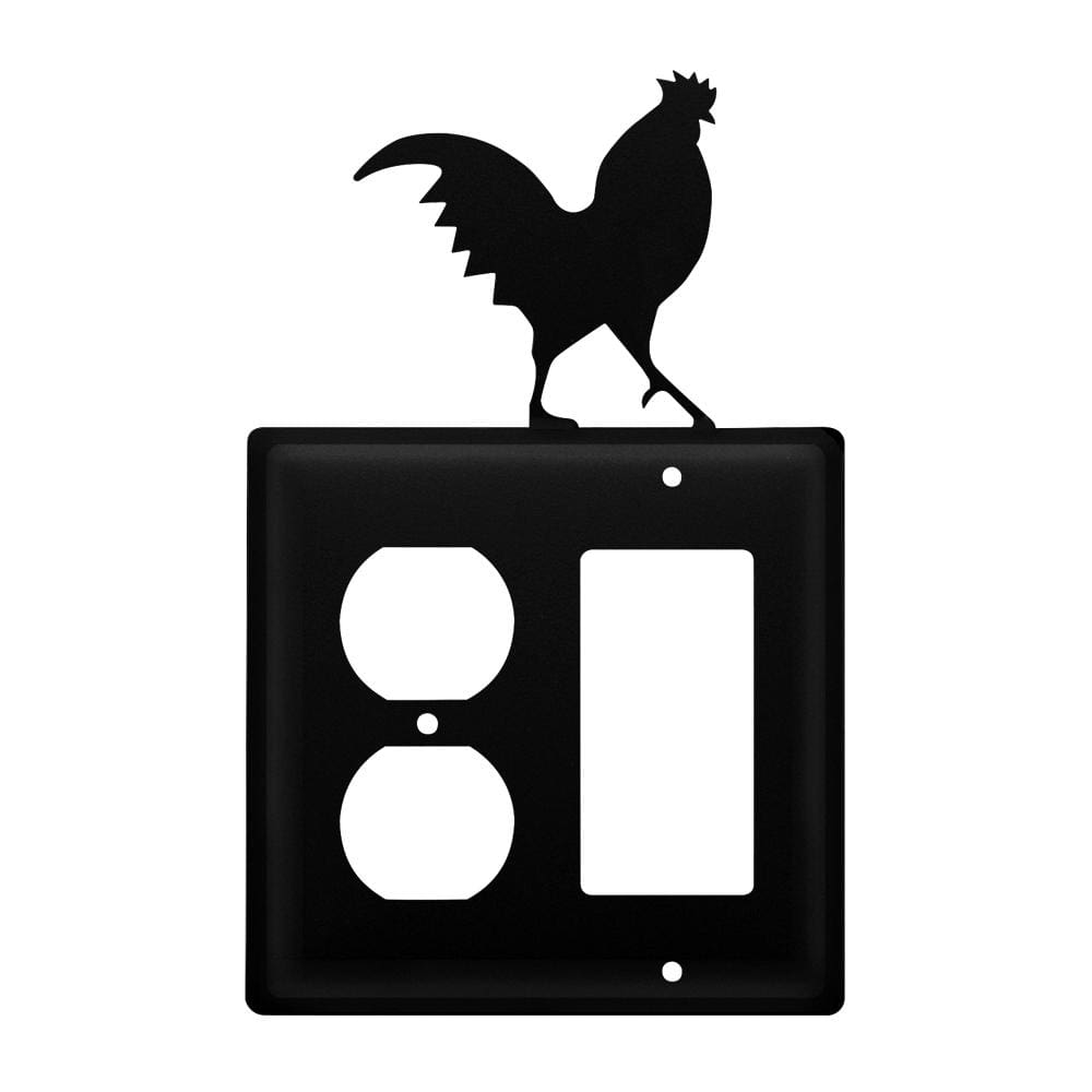 Double Rooster Single Outlet and GFI Cover CUSTOM Product