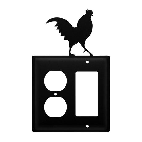 Double Rooster Single Outlet and GFI Cover CUSTOM Product
