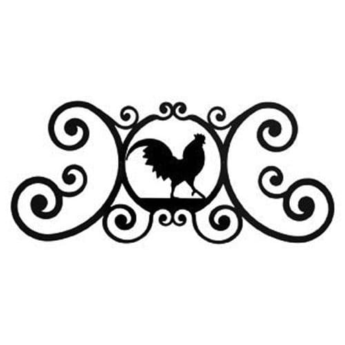 Rooster Over Door Plaque