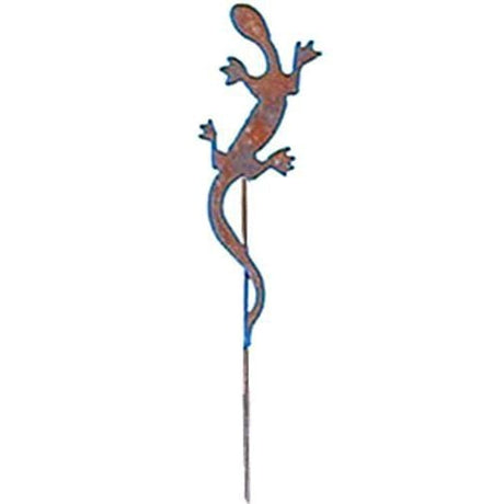 Salamander Rusted Garden Stake