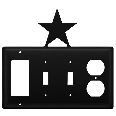 Quad Star Single GFI Double Switch and Single Outlet Cover CUSTOM Product