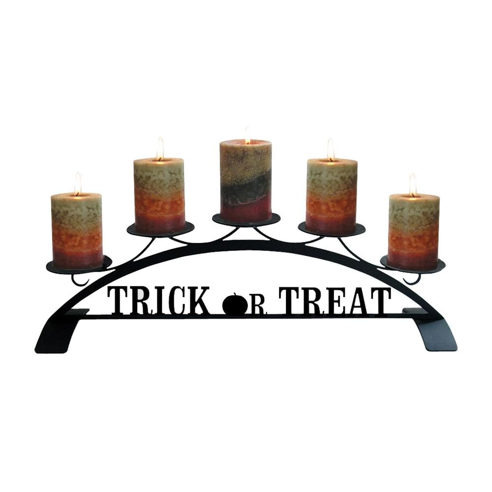 Trick Or Treat Table Top Pillar Candle Holder