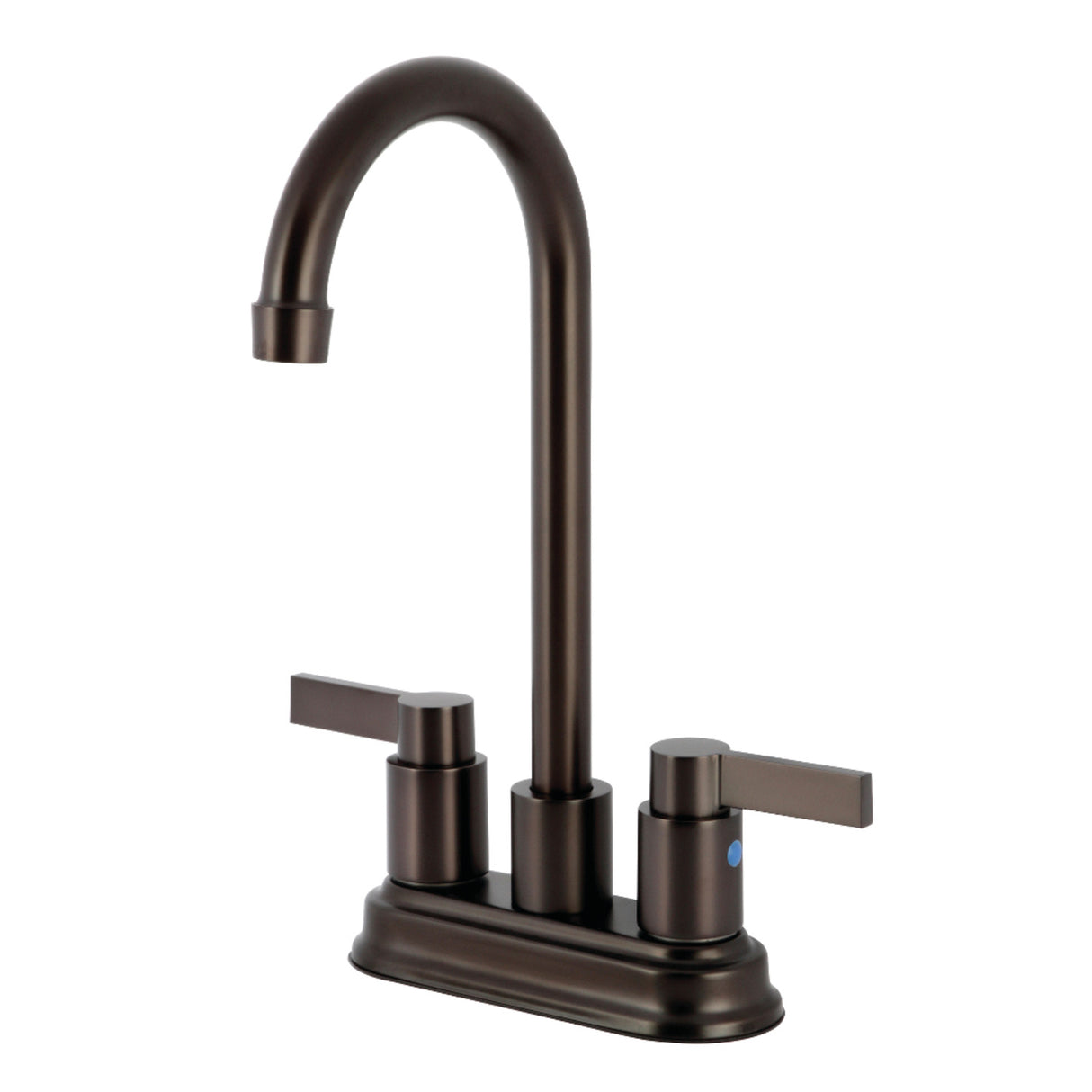 Kingston Brass KB8495NDL NuvoFusion 4" Centerset Bar Faucet, Oil Rubbed Bronze