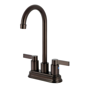 Kingston Brass KB8495NDL NuvoFusion 4" Centerset Bar Faucet, Oil Rubbed Bronze