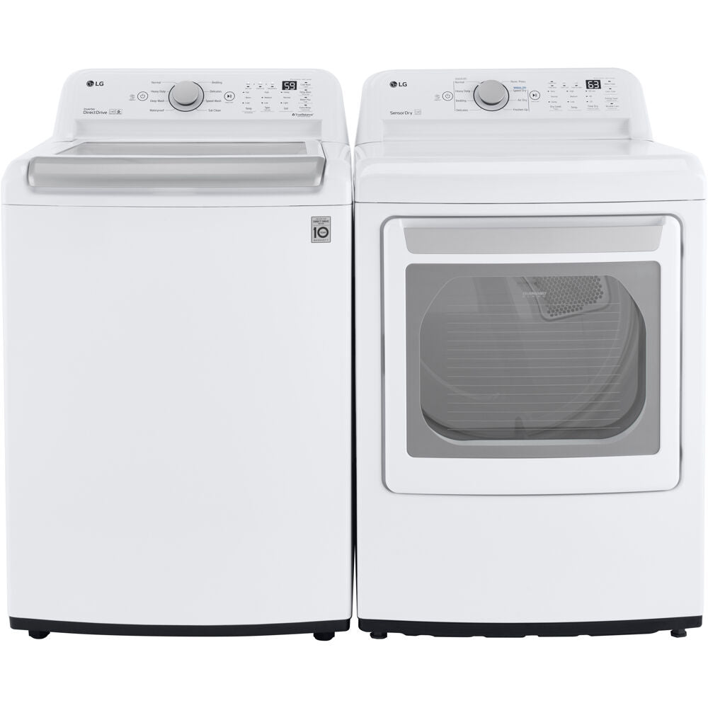 LG WT7150CW-E-KIT 5.0 CF Top Load Washer (WT7150CW) & 7.3 CF Electric Dryer (DLE7150W)