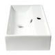 ALFI brand ABC122 White 22" Rectangular Wall Mounted Ceramic Sink with Faucet Hole