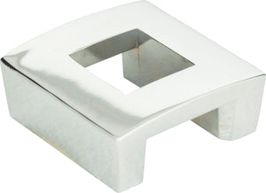 Atlas Homewares Centinel Square Knob 1 1/4 Inch (c-c) Polished Chrome