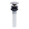 ALFI brand AB9056-BN Brushed Nickel Pop Up Drain for Bathroom Sink with Overflow