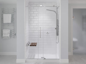 Kind 20 in. Teak Wall Mounted Folding Shower Seat SS-K-CH