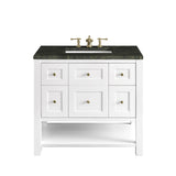 Breckenridge 36" Single Vanity, Bright White, w/ 3 CM Phantome Eclos Top