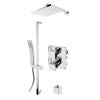 ALFI brand AB2830-PC Polished Chrome 2 Way Thermostatic Square Shower Set