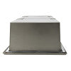 ALFI brand 8 x 36 Brushed Stainless Steel Vertical Triple Shelf Bath Shower Niche