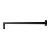 Black Matte 16" Round Wall Shower Arm