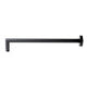 Black Matte 16" Round Wall Shower Arm