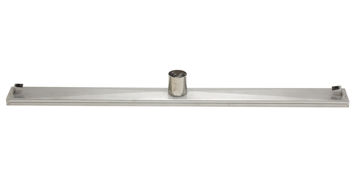 ALFI brand ABLD36D 36" Modern Stainless Steel Linear Shower Drain with Groove Lines