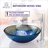 ANZZI LS-AZ8209 Chilasa Series Vessel Sink in Blue