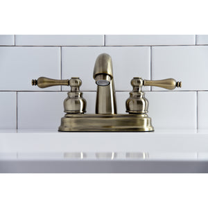 Kingston Brass KB5613AL Restoration 4 in. Centerset Bathroom Faucet, Antique Brass
