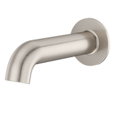 Modern Round Non-Diverting Tub Filler in Brushed Nickel