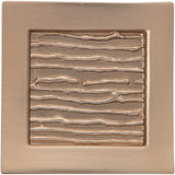 Atlas Homewares Primitive Square Knob 1 1/2 Inch Champagne