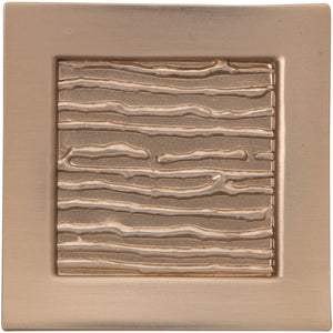 Atlas Homewares Primitive Square Knob 1 1/2 Inch Champagne