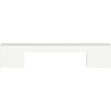 Atlas Homewares Thin Square Pull 5 1/16 Inch (c-c) High White Gloss