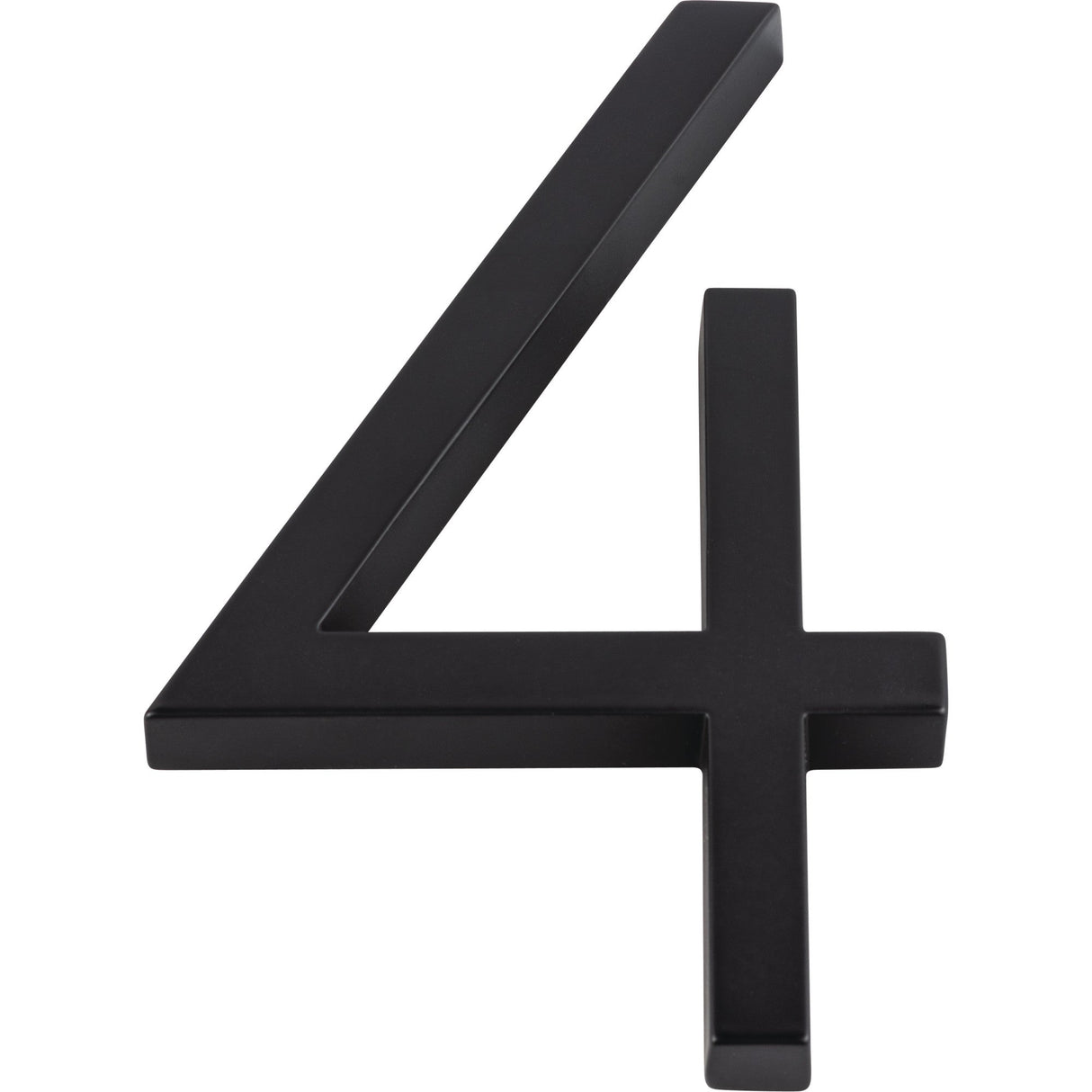 Atlas Homewares Modern Avalon #4 6 Inch Matte Black