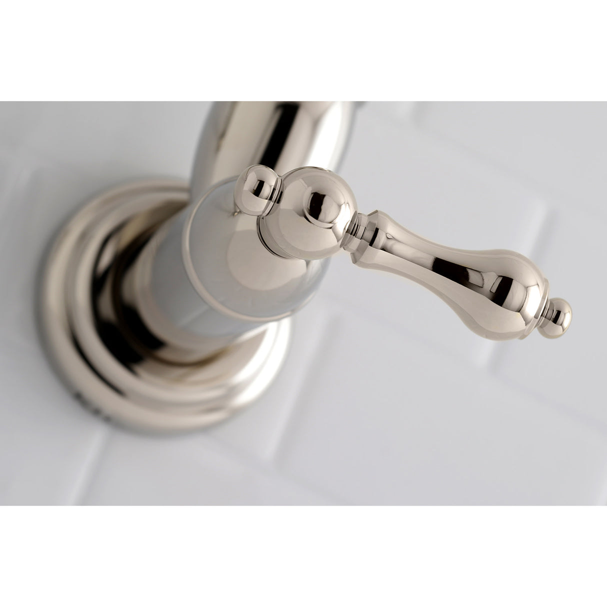Kingston Brass KS3106AL Restoration Wall Mount Pot Filler Kitchen Faucet, Polished Nickel