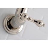 Kingston Brass KS3106AL Restoration Wall Mount Pot Filler Kitchen Faucet, Polished Nickel