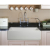 ALFI brand AB3018HS-W 30 inch White Reversible Smooth / Fluted Single Bowl Fireclay Farm Sink