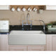 ALFI brand AB3018HS-W 30 inch White Reversible Smooth / Fluted Single Bowl Fireclay Farm Sink
