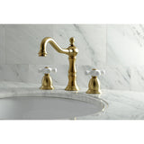 Kingston Brass KS1977PX 8 in. Widespread Bathroom Faucet, Brushed Brass