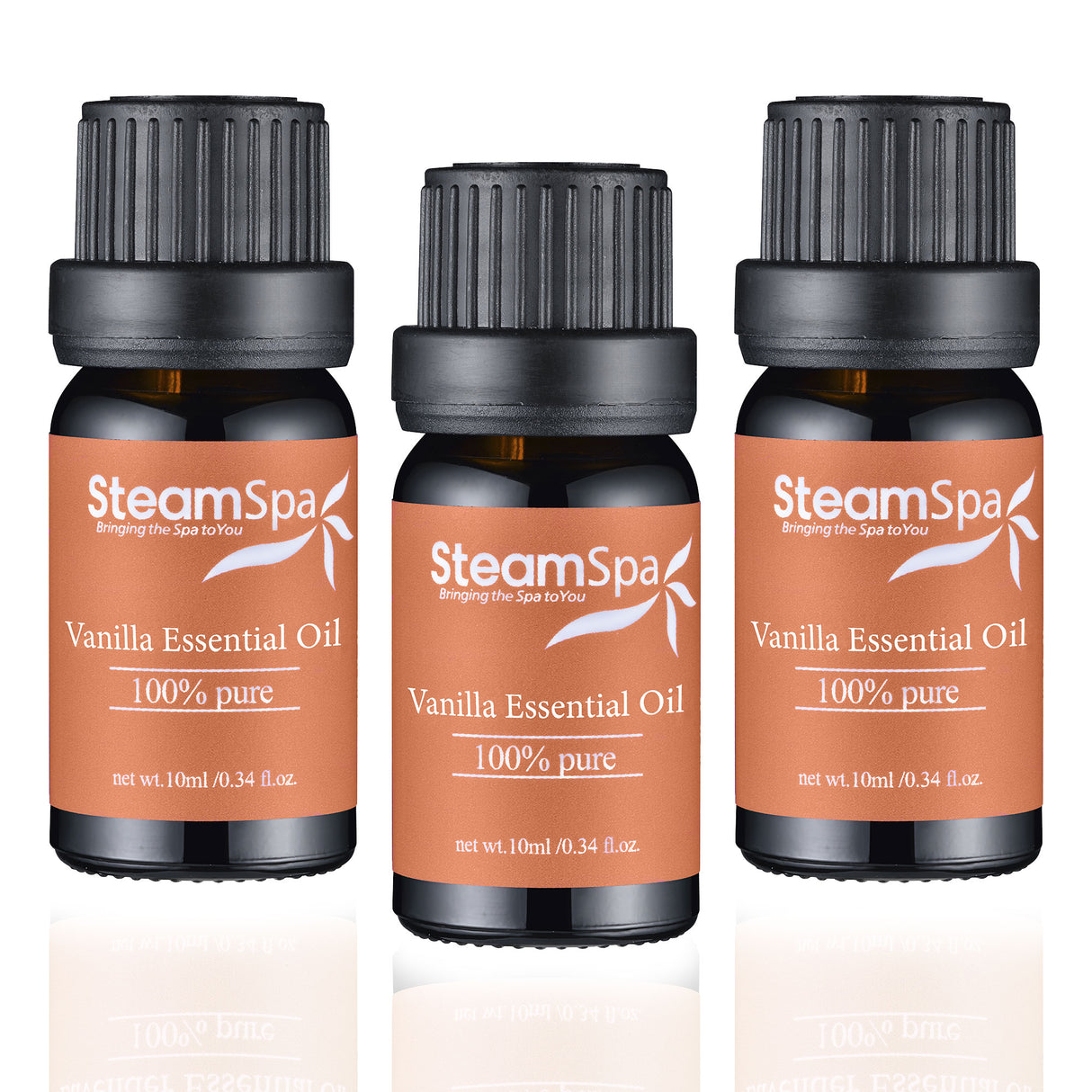 SteamSpa Essence of Vanilla Aromatherapy Oil Extract Value Pack G-OILVAN3