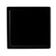 5" x 5" Black Matte Square Stainless Steel Shower Drain with Solid Cover